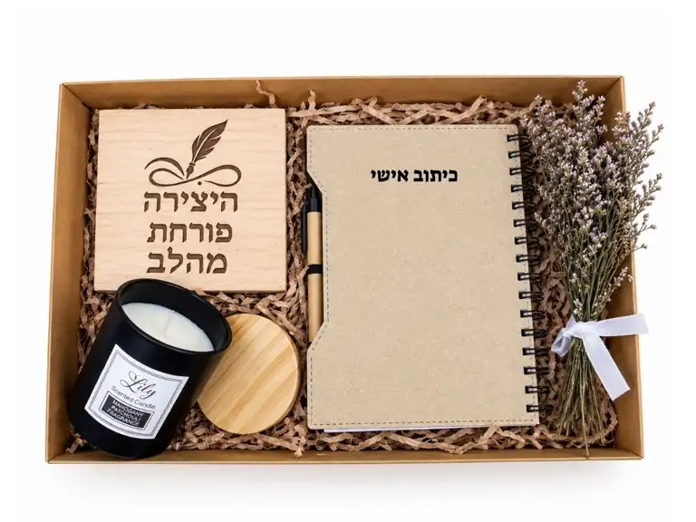 מארז מחברת ותמונה