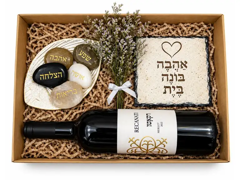 מארז יין ותמונה